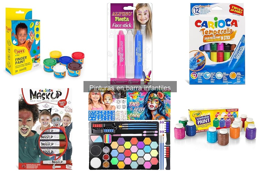 Alternativas creativas a las pinturas en barra infantiles