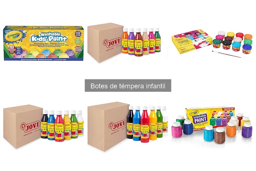 Alternativas creativas a los botes de témpera infantil