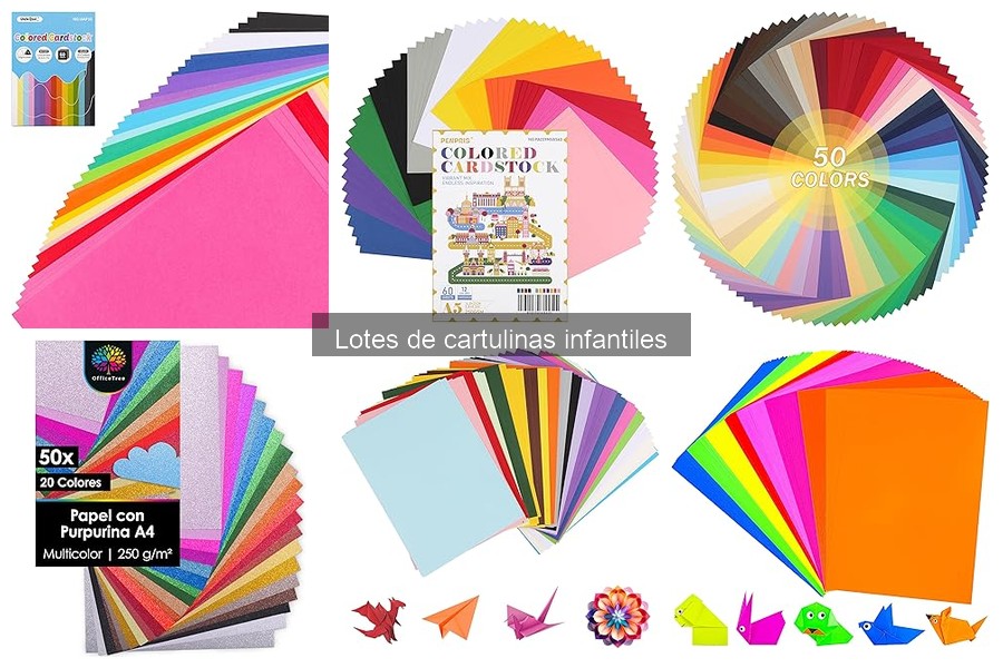 Alternativas creativas a los lotes de cartulinas infantiles