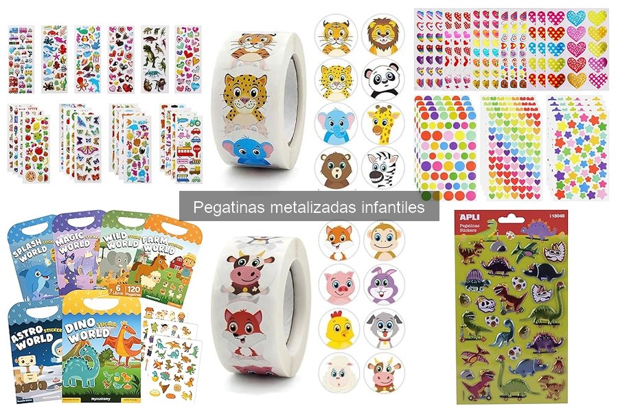 Alternativas creativas a pegatinas metalizadas infantiles