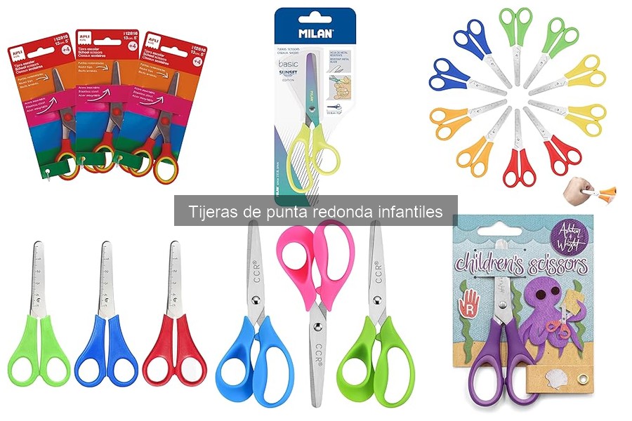 Alternativas seguras a tijeras de punta redonda infantiles