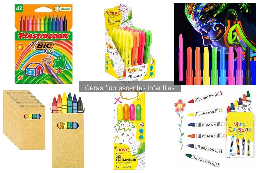 Beneficios de las ceras fluorescentes en manualidades infantiles