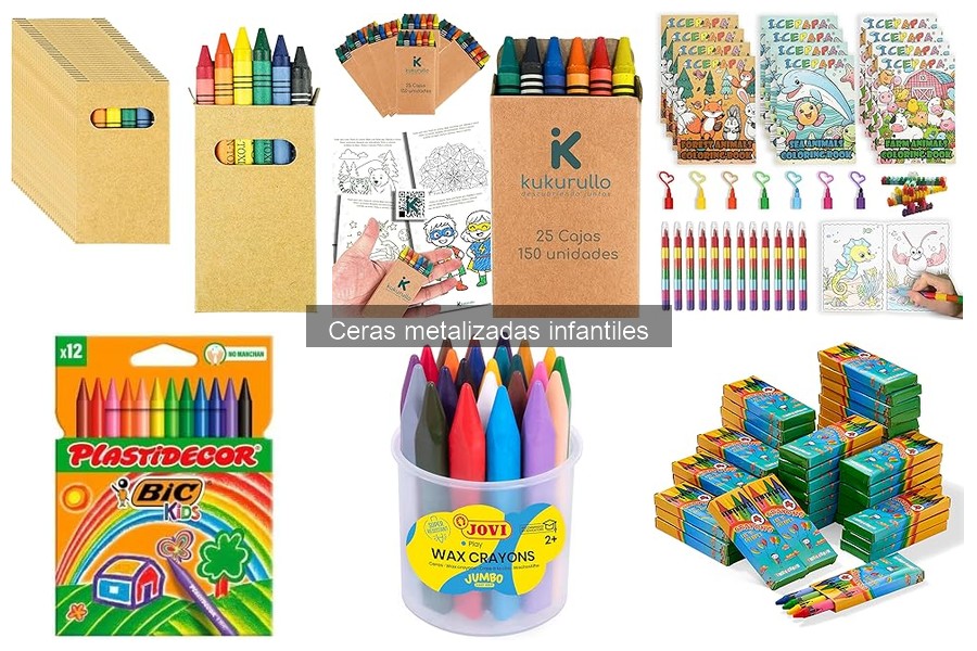 Beneficios de las ceras metalizadas en manualidades infantiles