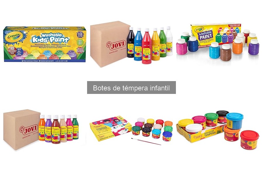 Beneficios de los botes de témpera en la educación infantil