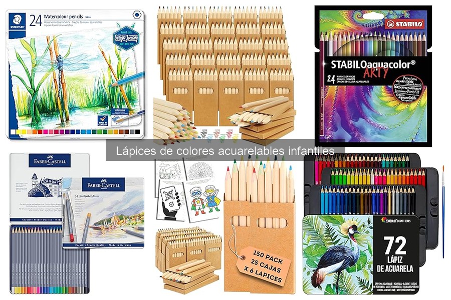 Beneficios de los lápices de colores acuarelables para niños
