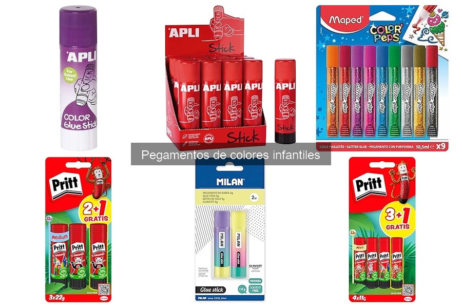 Beneficios del pegamento de colores en la educación infantil