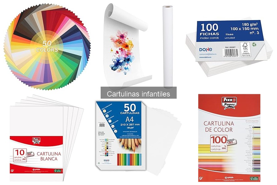 Cartulinas infantiles ideales para tus vacaciones