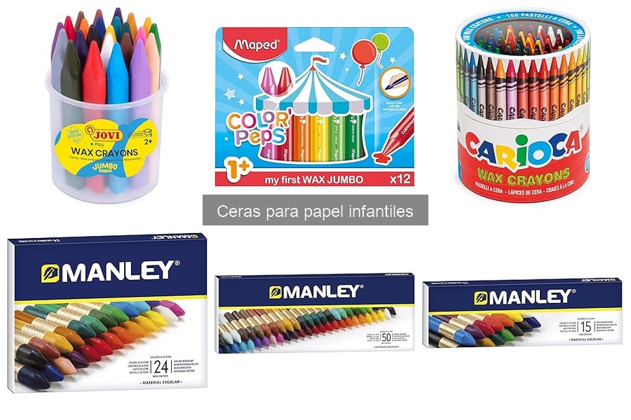 Ceras para papel infantiles: opciones no tóxicas seguras