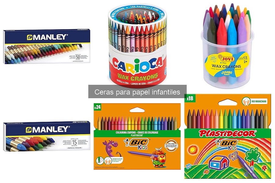 Ceras para papel infantiles: precios y dónde comprarlas