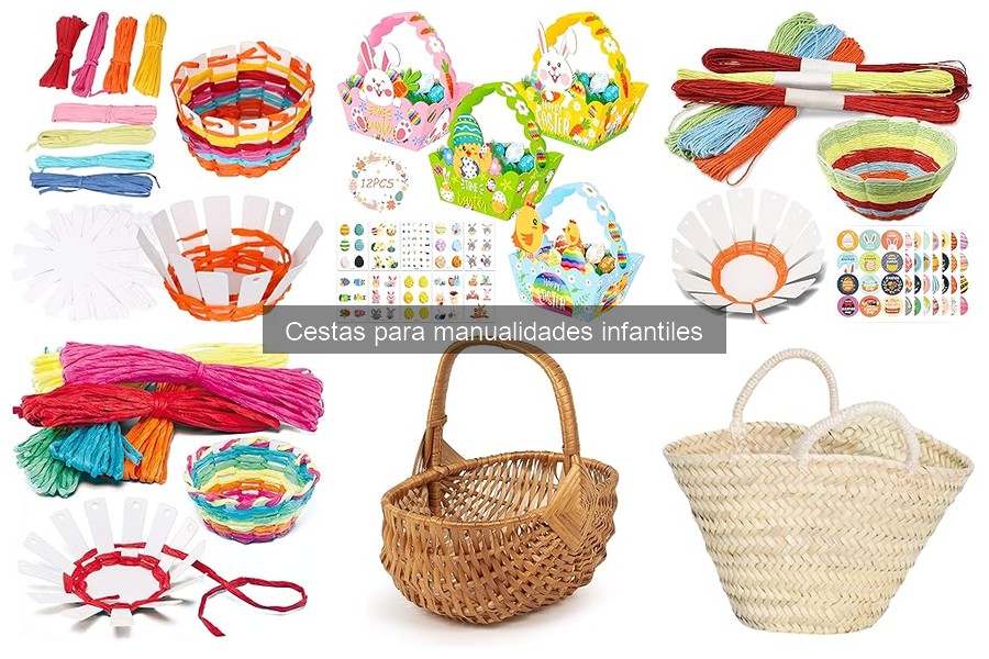 Cestas para manualidades infantiles: ¿Qué son y tipos?