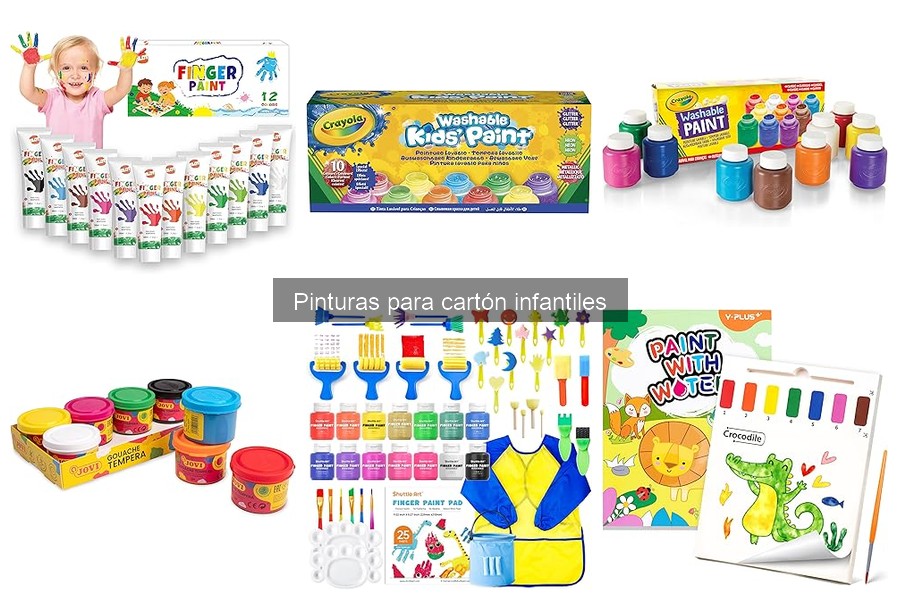 Cómo almacenar y cuidar las pinturas para cartón infantiles