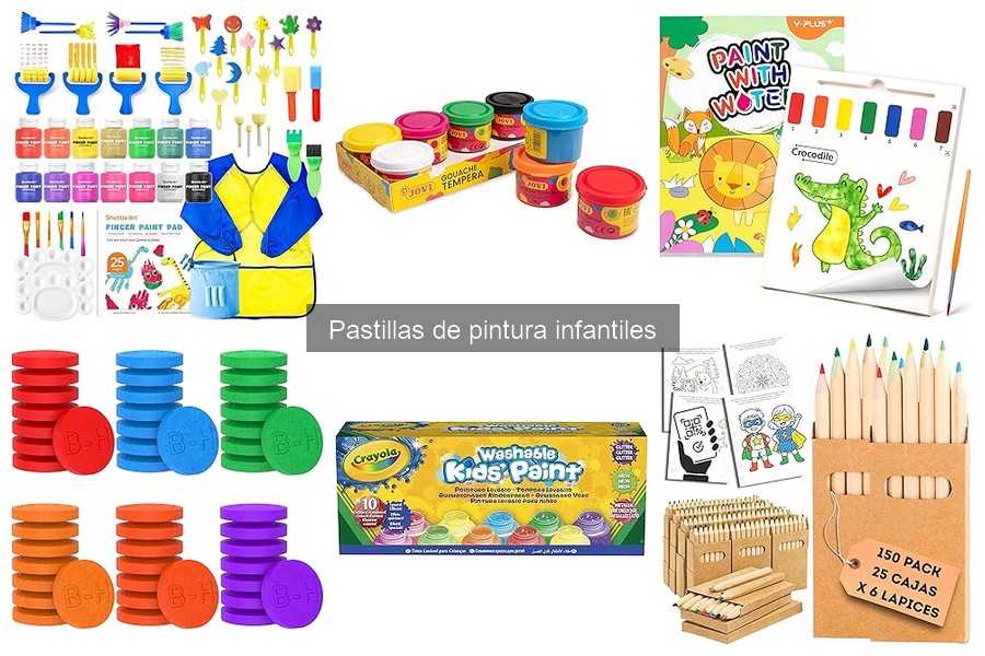Cómo almacenar y cuidar pastillas de pintura infantiles