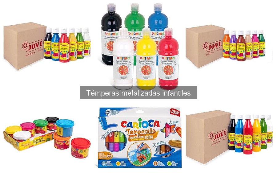 Cómo aplicar témperas metalizadas en manualidades infantiles