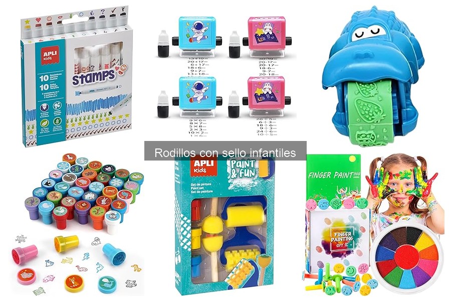 Cómo combinar rodillos con sello en manualidades infantiles