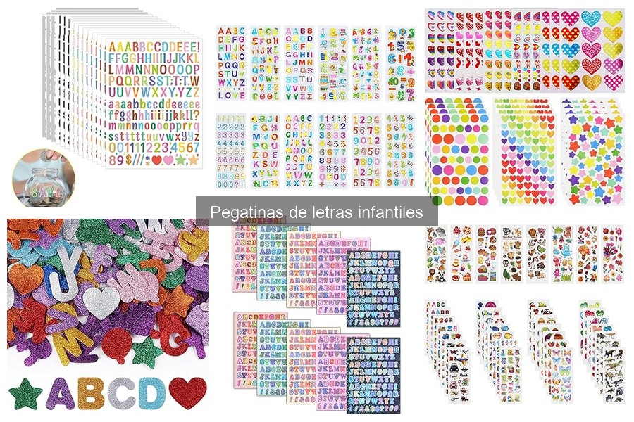 Cómo cuidar y almacenar pegatinas de letras infantiles
