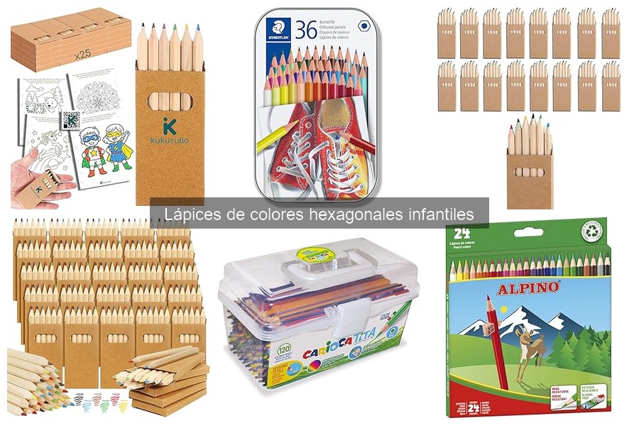 Cómo cuidar y mantener lápices de colores hexagonales