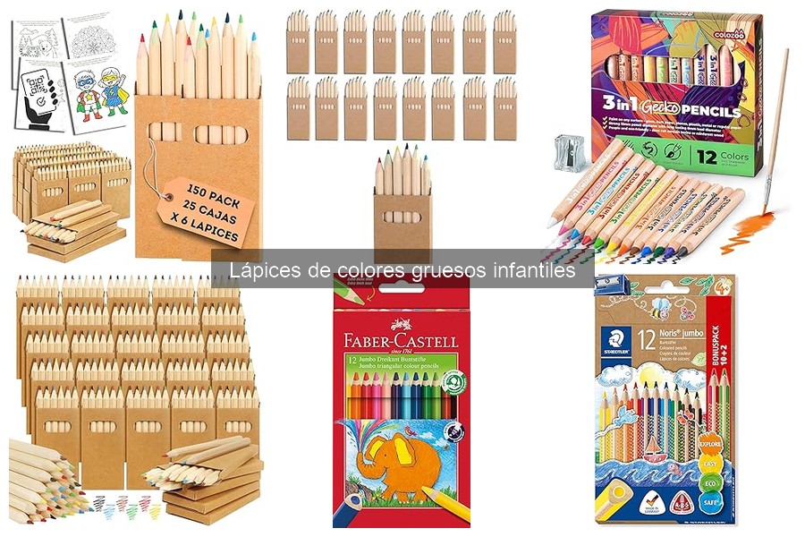 Cómo cuidar y mantener los lápices de colores gruesos infantiles