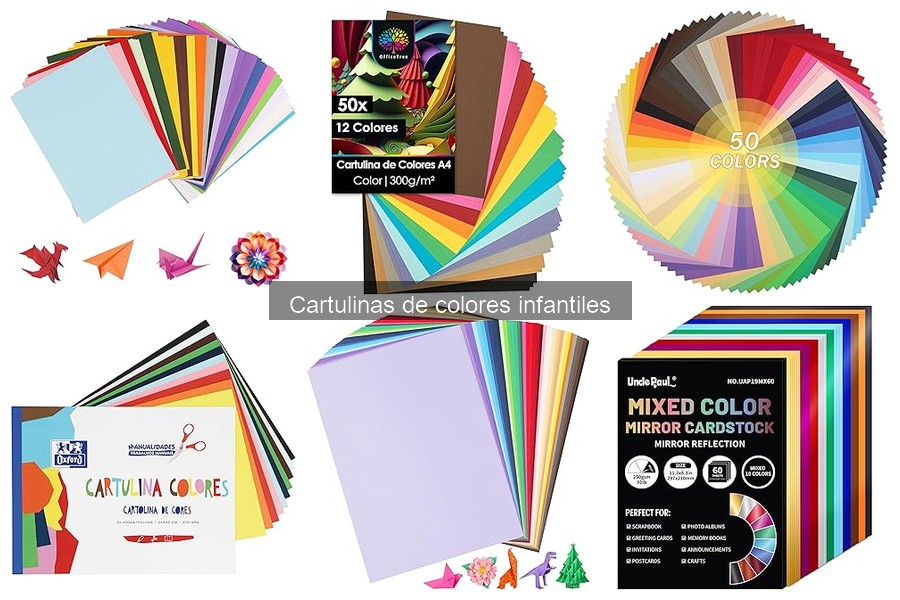 Cómo elegir cartulinas de colores para manualidades infantiles