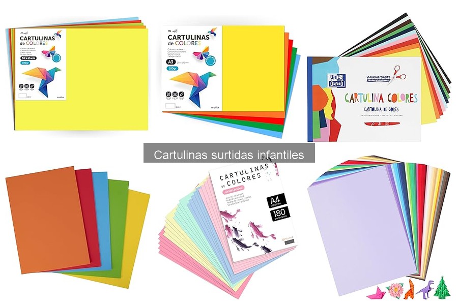 Cómo elegir cartulinas surtidas para manualidades infantiles