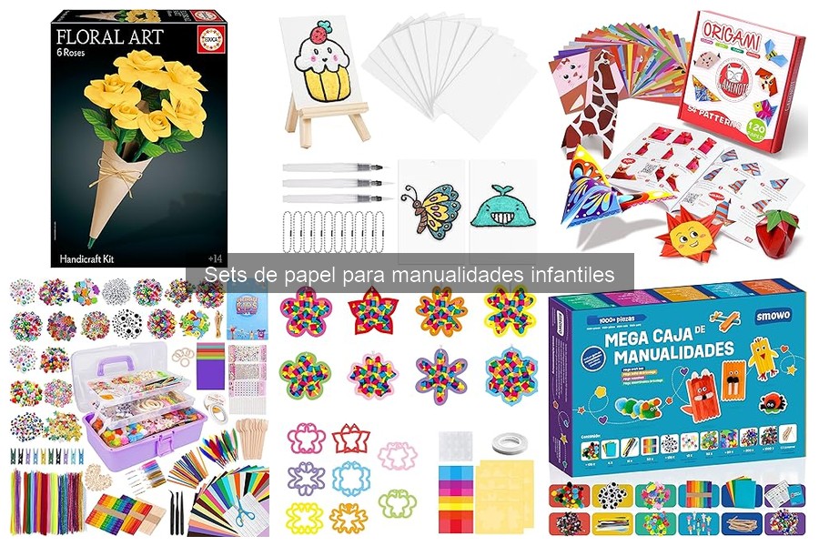 Cómo elegir el mejor set de papel para manualidades infantiles