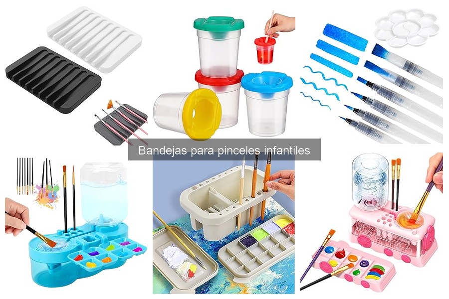 Cómo elegir la mejor bandeja para pinceles infantiles