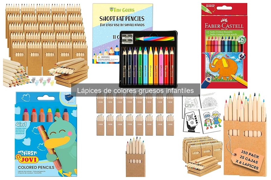 Cómo elegir lápices de colores gruesos infantiles