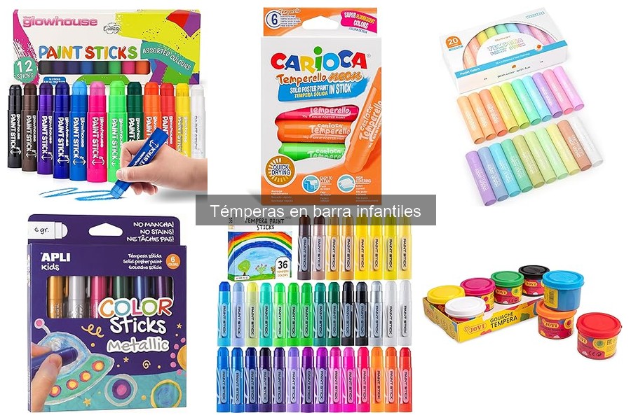 Cómo elegir las mejores témperas en barra para niños
