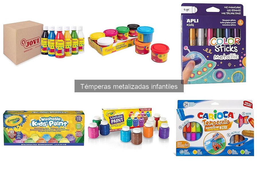 Cómo elegir las mejores témperas metalizadas para niños