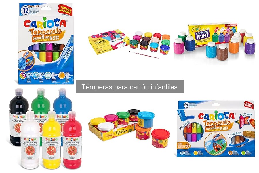 Cómo elegir las mejores témperas para cartón infantiles
