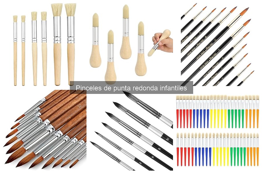 Cómo elegir pinceles de punta redonda infantiles