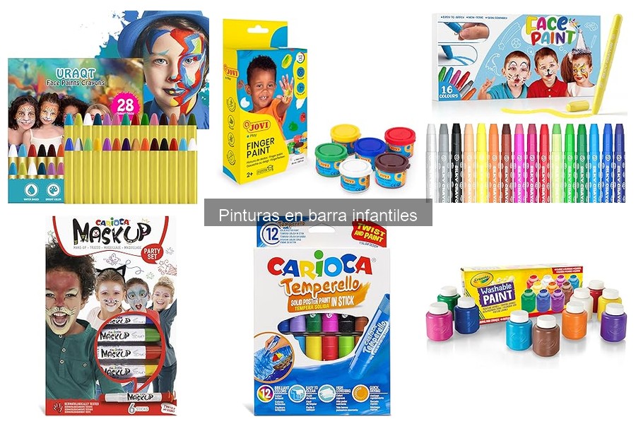 Cómo elegir pinturas en barra infantiles sin tóxicos