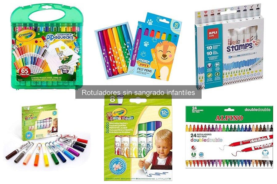 Cómo elegir rotuladores sin sangrado para niños