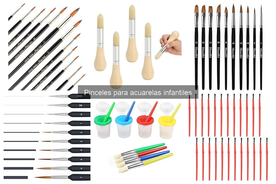 Cómo limpiar y mantener pinceles de acuarela infantiles