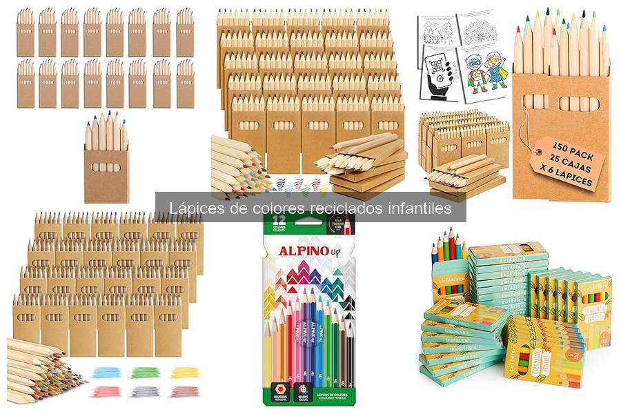 Cómo mantener lápices de colores reciclados infantiles