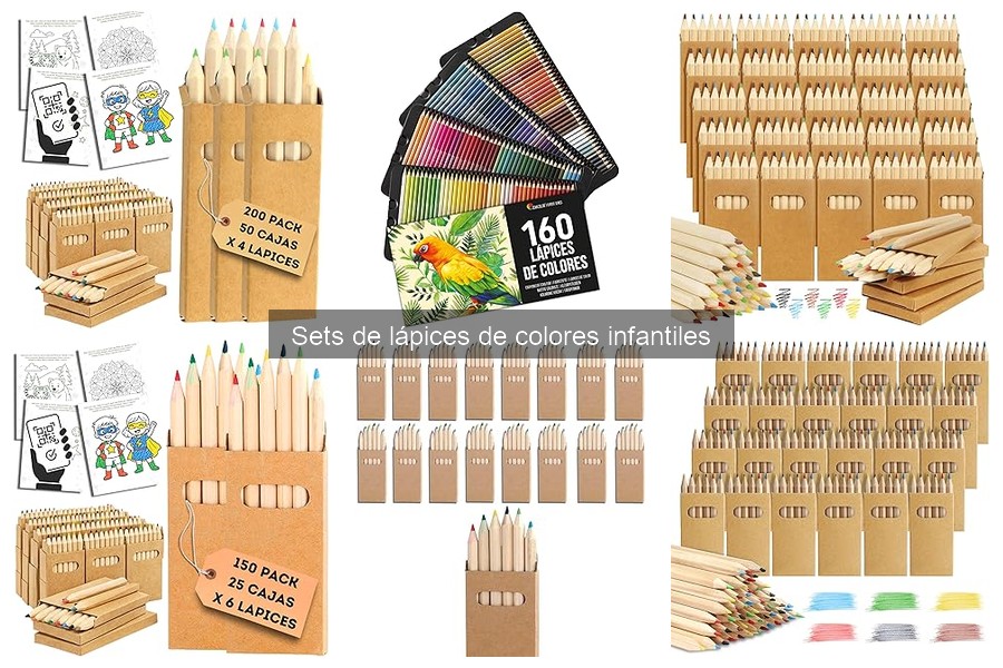 Cómo mantener y almacenar lápices de colores infantiles