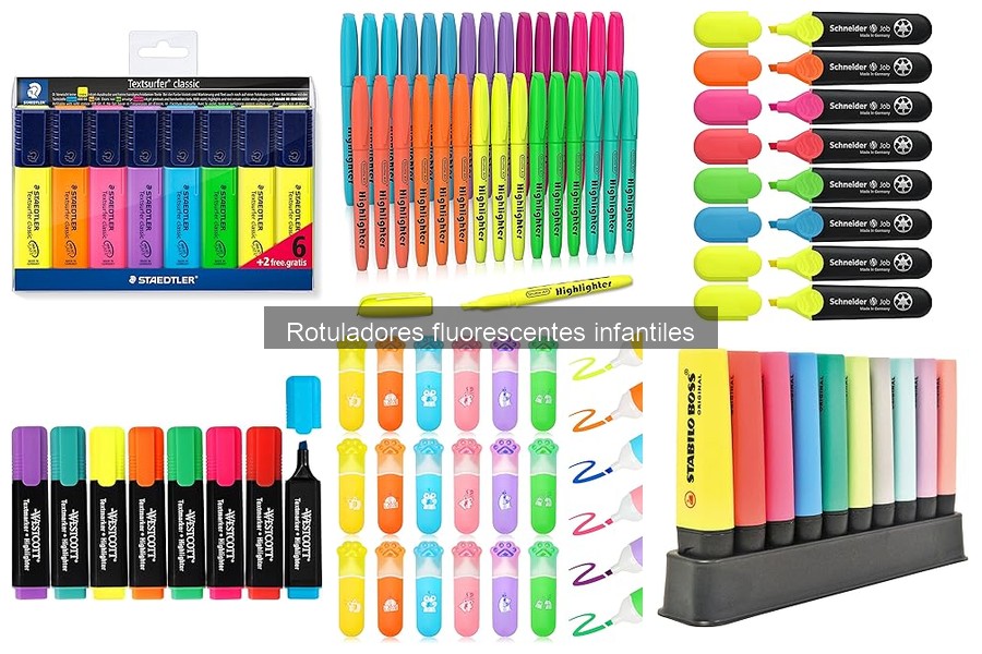 Cómo mantener y almacenar rotuladores fluorescentes infantiles