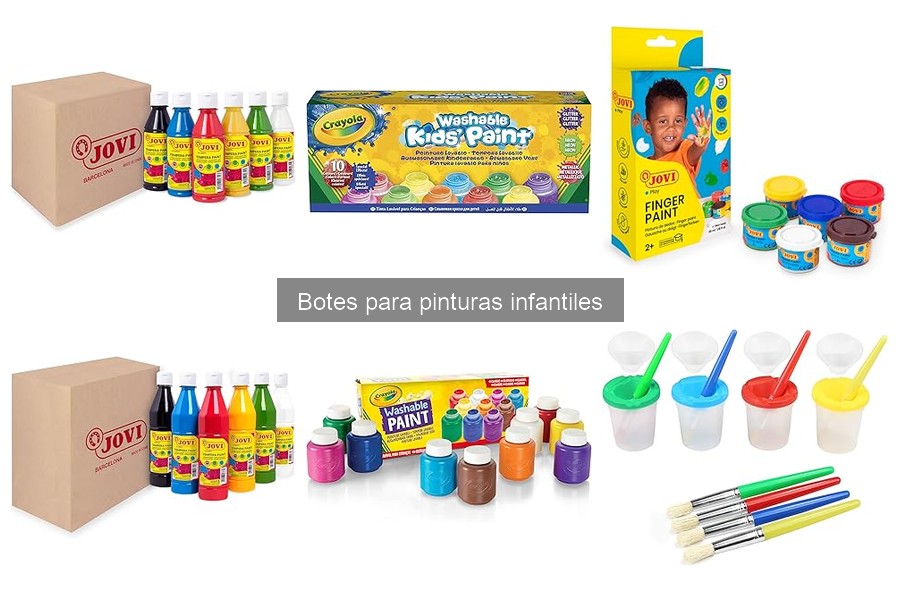 Cómo usar botes para pinturas infantiles correctamente