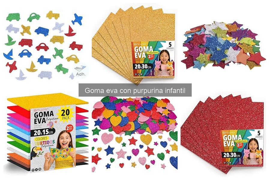 Cómo usar goma eva con purpurina en manualidades infantiles