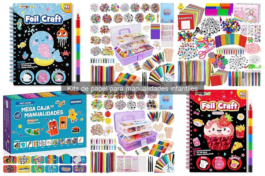 Cómo Usar Kits de Papel para Manualidades Infantiles