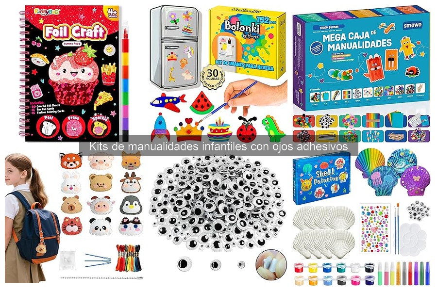 Cómo usar ojos adhesivos en manualidades infantiles