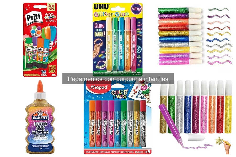 Cómo usar pegamento con purpurina en manualidades infantiles