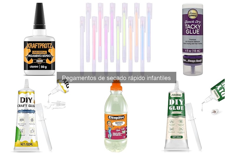 Cómo usar pegamento de secado rápido en manualidades infantiles