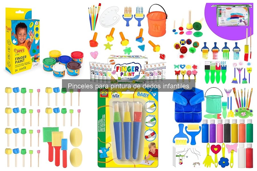 Cómo usar pinceles para pintura de dedos infantiles eficazmente