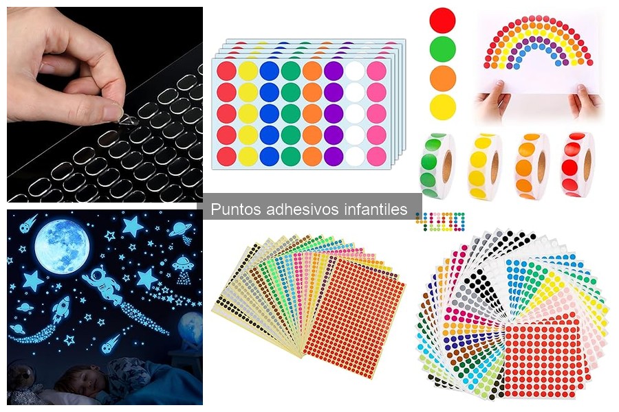 Cómo usar puntos adhesivos en manualidades infantiles