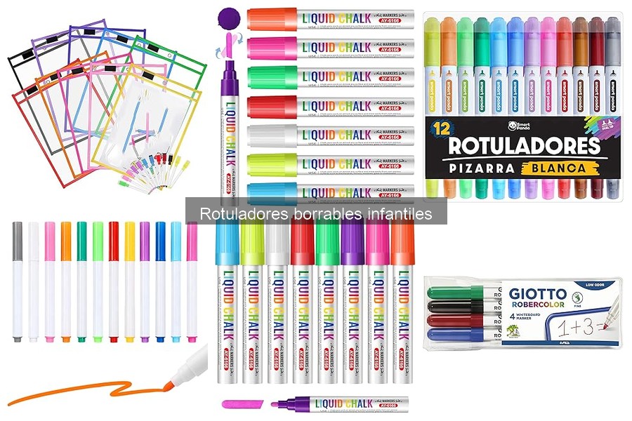 Cómo usar rotuladores borrables infantiles en manualidades