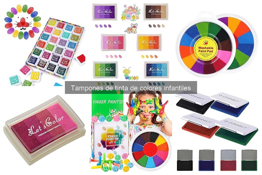 Cómo usar tampones de tinta de colores infantiles correctamente