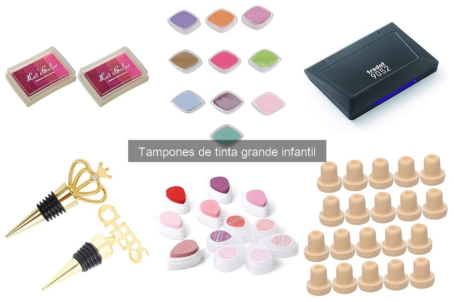 Cómo usar tampones de tinta grande infantil en manualidades