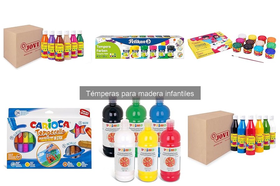 Cómo usar témperas para pintar sobre madera infantil