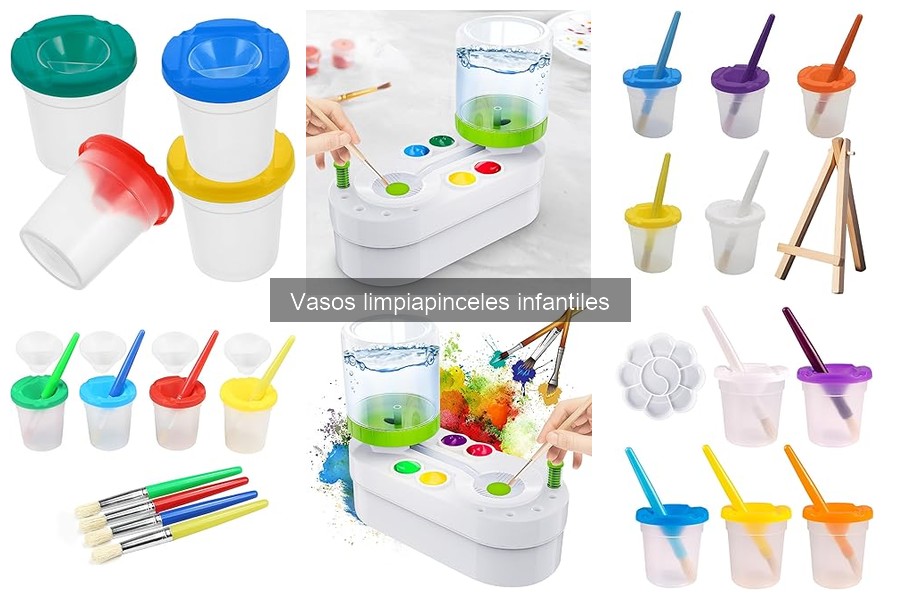 Cómo usar un vaso limpiapinceles infantil correctamente