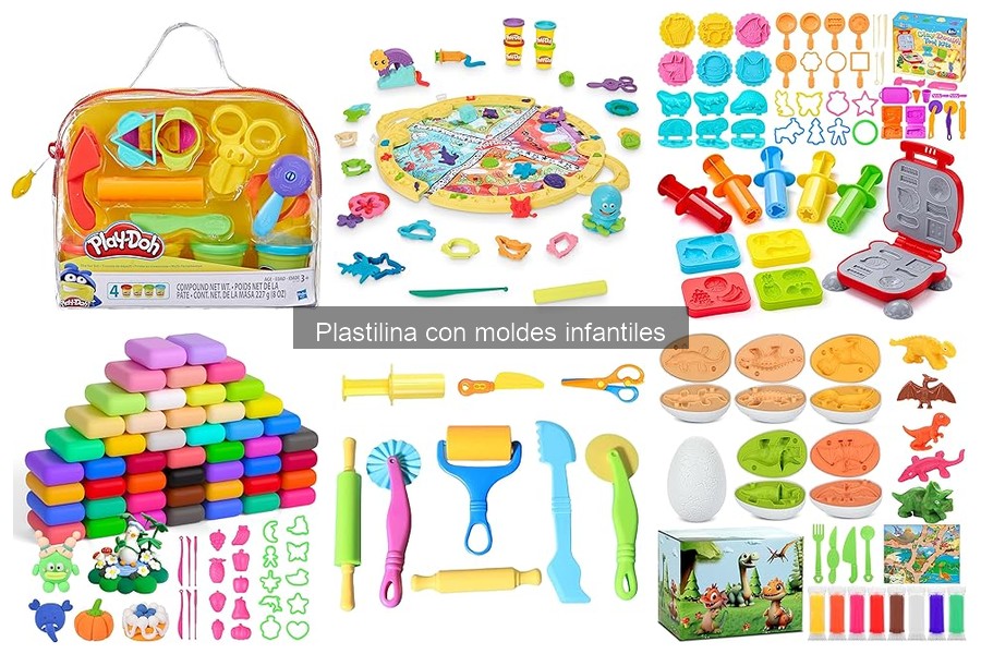 Cómo utilizar plastilina con moldes infantiles para figuras